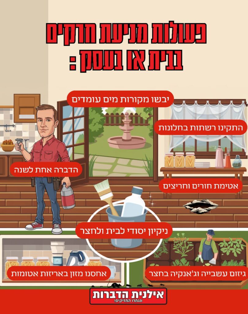 פעולות מניעת חרקים בבית או בעסק